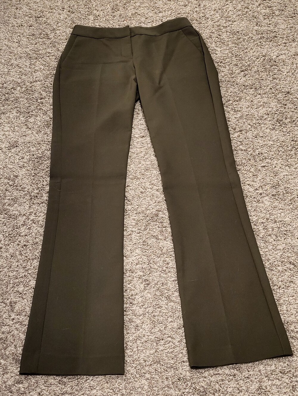 Express Columnist Size 0 Dark Olive Brown Bootcut Dress Pants Career Work